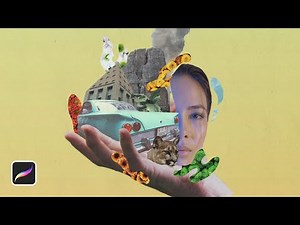 Procreate Digital Collage In 1 Minute [Timelapse]