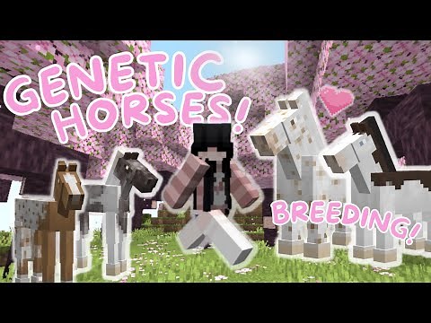 Breeding Genetic Horses In Minecraft! II Realistic Horse Genetics