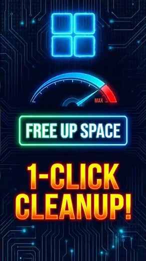 Windows 11 Hidden Storage Sense Trick ⚡ 1-Click Full PC Speed Boost! #shorts