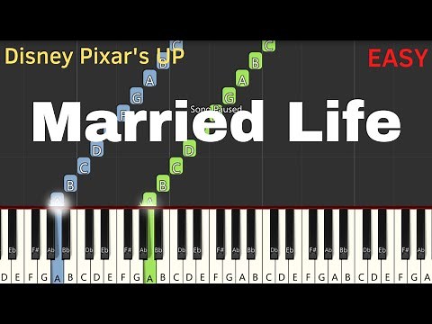 Disney Pixar's UP - Married Life | Easy Piano Tutorial For Learners