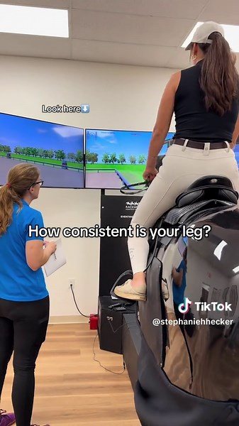 The @RACEWOOD eventing simulator at @Precision Strides LLC isn’t just for practicing position. You can measure just how much pressure your using and where to evaluate and improve the accuracy of the cues that you’re giving to your horse. #equestrian #wellington #florida