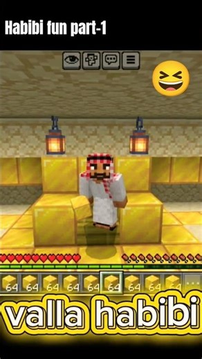 Habbi in Minecraft called as Golden Man😆 #minecraft #shorts #minecraftgameplay