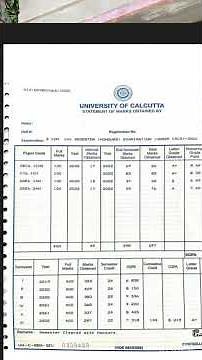||CU Marksheet with Supple||