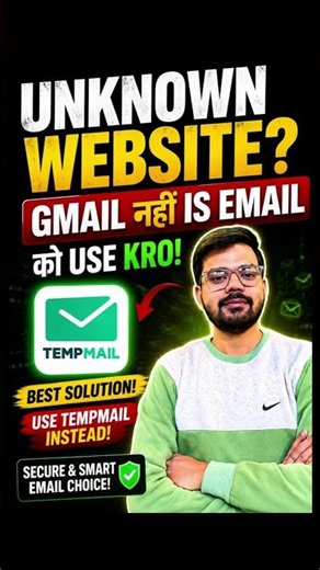 Unknown Website Par Signup? Gmail Nahi, Temp Mail Use Karo | Free Temporary Email Trick 2026