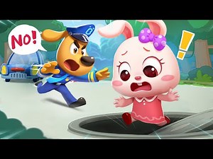 Police Officer Rescues Baby Rabbit | Safety Cartoon | Kids Cartoon | Sheriff Labrador