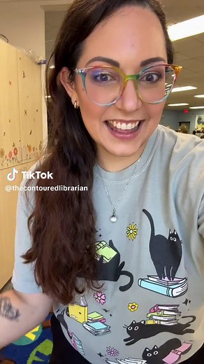 Let’s put our first big batch of library books away! #schoollibrarian #librarybooks #reshelving #shelving #booktok #bookasmr #asmr #asmrsounds