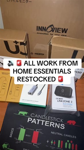 RESTOCKED & READY 💻✨ Headsets ✔️ Portable modems ✔️ Portable monitors ✔️ Ethernet cables ✔️ Mouse ✔️ Mouse jigglers ✔️ Ethernet adapters ✔️ Laptop bag ✔️ Laptop stand ✔️ Etc Your work-from-home essentials are officially back in stock and going fast. Upgrade your setup, protect your job, and work smarter, not harder 😌 DM us to order or WhatsApp now 876490-2831. If you stay ready, you don’t have to get ready. 💛 #Luxetech #wfh #workfromhomeja #remotejob #remoteja