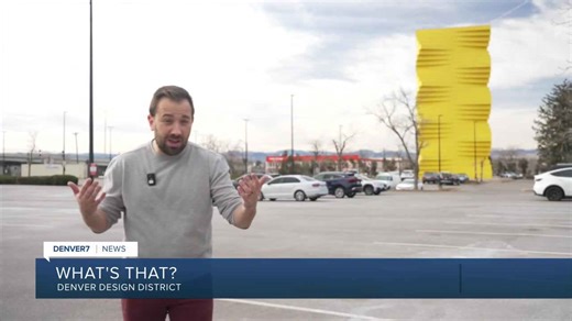What's that?: The giant, yellow sculpture at the Denver Design District