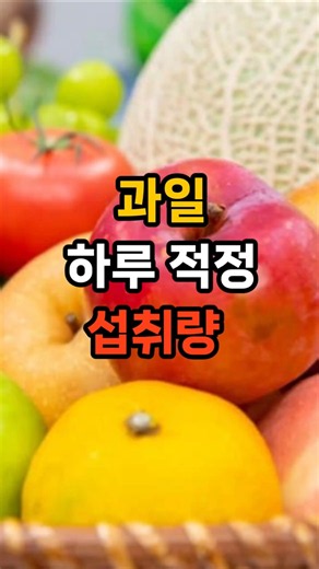과일 하루 적정 섭취량 #중년건강 #당뇨 #과일 #과일적정량 #하루섭취량 #건강습관 #혈당관리