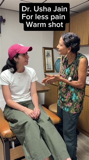 Less pain from shot by warning medicine.# #drushajain #lesspain#blood#shot#warm#pain #urgentcare