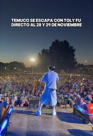 ESCÁPATE CONMIGO…🎶 @Toly fu🍀🔥 está en la #GiraTeletón2025 haciendo cantar y bailar a todos en Temuco🤩 Seguimos juntando energía para el 28 y 29 de noviembre — Tu corazón, es el corazón de la Teletón — #GiraTeletón #Teletón2025 #Temuco #TolyFu