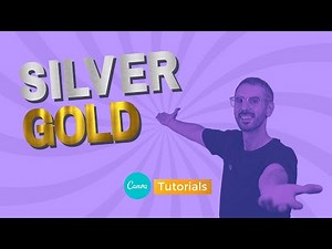 How to create Silver and Gold letters in Canva