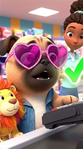 Cute Puppy Buys a Lion Spring Rider Toy 🐶🦁 | Adorable 3D Animation