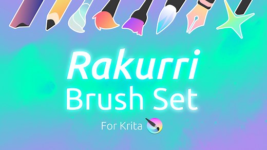 Rakurri Brush Set V2 for Krita 5 (2.1 update out now!)