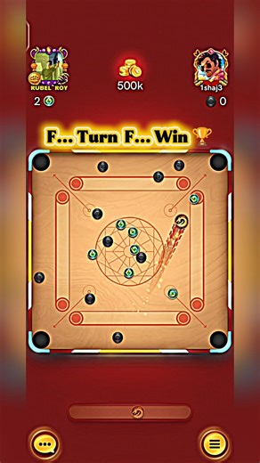 F... Turn F... Win 🏆 #carrompool #carromdiscpoolautoplay #shortvideos