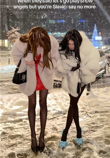 Mom directing behind the camera 😌🤣🤣#sisters #newyearsoutfit #furcoats #slavicdoll #nyeoutfit