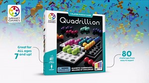 SmartGames Quadrillion – Endless Magnetic Puzzle Game with Unlimited Solutions for Ages 7+