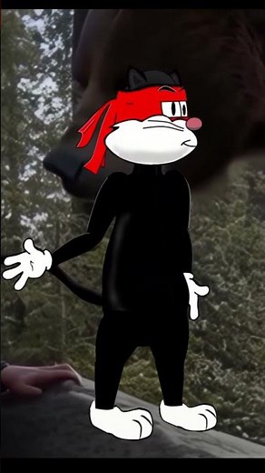 Cartoon Kung Fu Cat vs Bear #animation #cartoon #actioncartoon