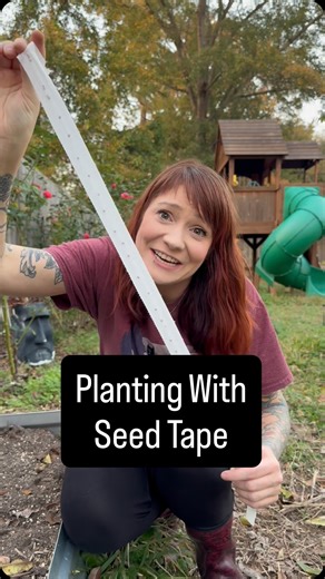 Slightly Knowledgeable Gardener on Instagram: "Seed tape vs planting seeds by hand, what is better? Seed tape makes planting small seeds like carrots, lettuce, and radishes easier by spacing them perfectly for you. No clumping, less thinning, and more even germination. But is seed tape actually better than planting seeds individually? The new garden experiment is under way. #experiment #backyardgardening"