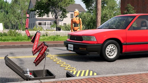 5.2K views · 71 reactions | Cars vs Spike Trap - BeamNG.Drive | Drive Gameplay | Facebook