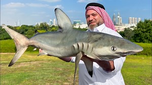 18M views · 500K reactions | Get ready for an epic culinary showdown as Chef Kanan fearlessly tackles the challenge of cooking a real shark! Watch in awe as I unleash my culinary prowess on this formidable sea predator, turning it into a mouthwatering masterpiece fit for a feast! 麗 #cooking #brutal #shark | Kanan Badalov | Facebook