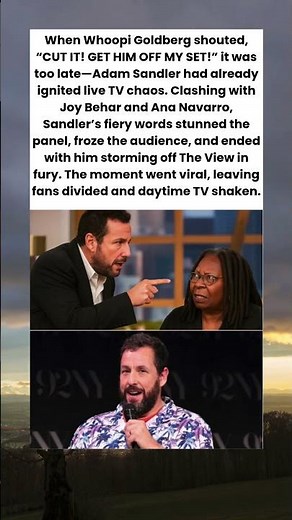 Adam Sandler Explodes on The View, Storms Off After Fiery Clash