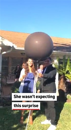 This mother-to-be got quite the surprise during her gender reveal! #genderreveal #proposal #shesaidyes | Reader's Digest