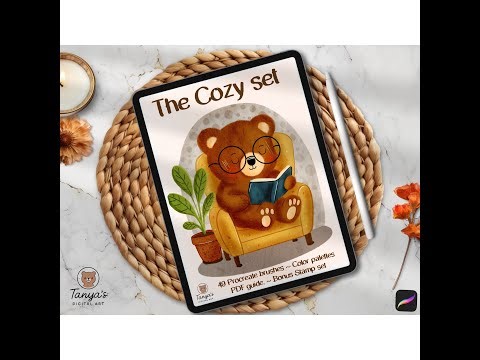 Brush demo - The Cozy Brush set for Procreate