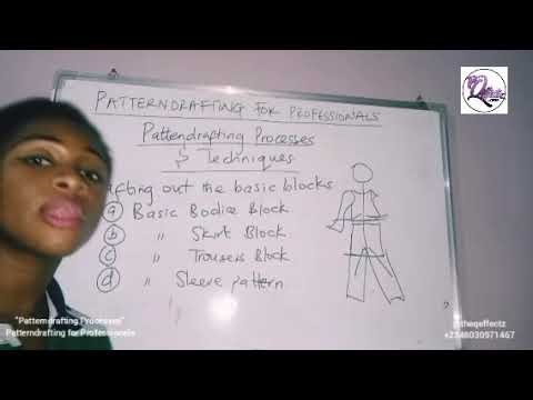 Paper Pattern-drafting: Pattern drafting processes