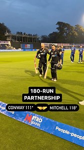 Partnership! 🤜🤛 Devon Conway and Daryl Mitchell with match-winning performances in Cardiff 👏 #ENGvNZ #CricketNation | Blackcaps