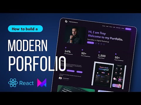 Make this INCREDIBLE Animated Portfolio With ReactJS + Framer-motion | Beginner Tutorial