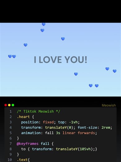Send to your loved ones❤️ #heart #htmlcss #javascript #code #programming
