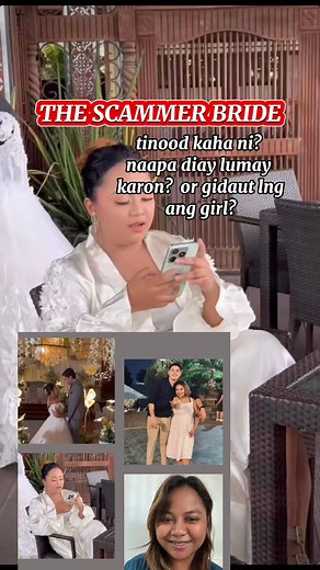 Fake wedding SCAMMER BRIDE GILUMAY DAW SA BRIDE ANG GROOM ..unsa katinoo? Mao ni guys. Kanang bayhana notorious scammer, taga dumanlas buhangin daw na sya as per saiya ug taga santo nino buhangin (di pud ta sure kay mu usab2 iya statement) na tulfo na sad ni sya Hawd kaayo makighinabi, Civil Engineer daw ni sya, ang mga bisita kuno kay mga vlogger sa davao city, nagpa assist pa ug security kay naay senator muabot. Nag alas 6 sa buntag hinulat ang coordinator ug bayad sa bride pero sige rag ka mo