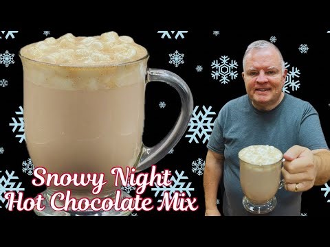 Snowy Night Hot Chocolate Mix - A Recipe for Homemade Hot Chocolate Mix - No More Packs!