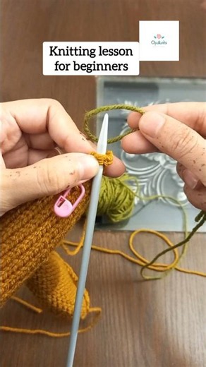 knitting lesson for beginners | Knitting tutorial | pickup stitches #knitting #shorts