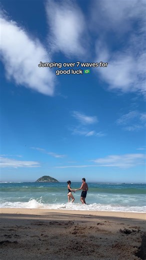 Jumping Over 7 Waves Tradition for New Year's
