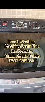 Bosch Washing Machine Drain Not Out Problem Quick Repair Guide & Easy Solution#boschservice #shorts