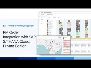 Standard Integration with PM Order in SAP Field Service Management 2502 | Demo