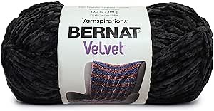 Bernat Velvet Yarn, 10.5 oz, 1 Ball, Blackbird