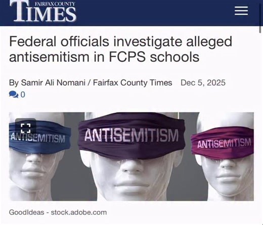 🚨 FEDERAL INVESTIGATION INTO FAIRFAX COUNTY PUBLIC SCHOOLS FOR DISGUSTING JEW-HATRED 🚨 Fairfax County Public Schools, just 15 miles from the White House, have become an antisemitic hellhole. Now the federal government is stepping in to clean up the rot. This Virginia district likes to call itself “inclusive” and says they stand for “equity” Here’s how that’s been going: 👉 Jewish students routinely saluted with “Heil Hitler” and coins thrown at their feet 👉 Swastikas and Nazi flags displayed 