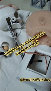 Animatronic silicone zombie baby