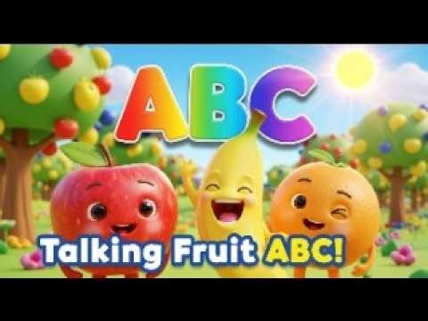 Talking ABC Fruits So Yummy | Learn ABC With Fruits | Kids Phonics Songs