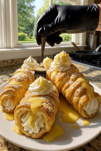 149K views · 609 reactions | Lemon Meringue Pie Cannolis: A Summer Delight! These sweet, tangy cannolis from deesviral are everything you love about lemon meringue pie — in crispy, hand-held rolls! Light, bright, and no fork needed. Ingredients: • 2 (9-inch) pie crusts • 1 egg + 1 tsp water (for egg wash) • ¾ cup lemon curd • ½ cup marshmallow fluff • 1 cup whipped topping, thawed | Recipes By Deesviral | Facebook