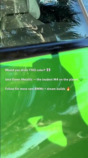 💚 This BMW M4 Color Broke the Internet — Java Green Metallic