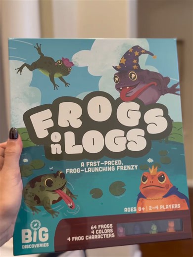Fun with Frogs on Logs! #familygamenight #frogsonlogs #gamenightideas #toysoftiktok #screenfreeplay #kidsgames #kidsboardgames