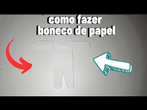 como fazer boneco de papel (dicas,fácil,rápido e simples).
