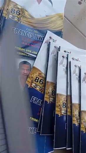 Program for Burial with Biography