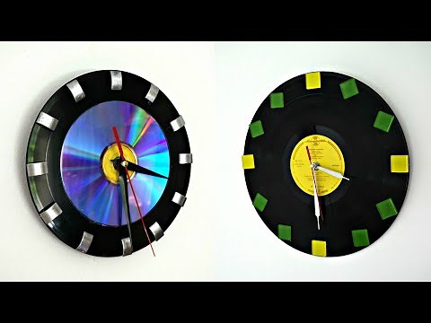 2 Creative Wall Clock Ideas from Vinyl and CD | Best out of waste | Maison Zizou