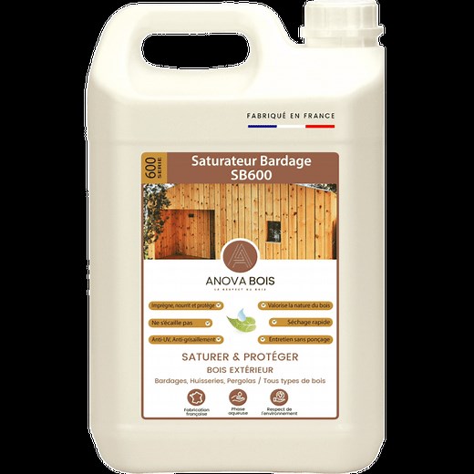 Saturateur Bardage et abri de jardin en Bois SB600 - Douglas, Red Cedar, Mélèze