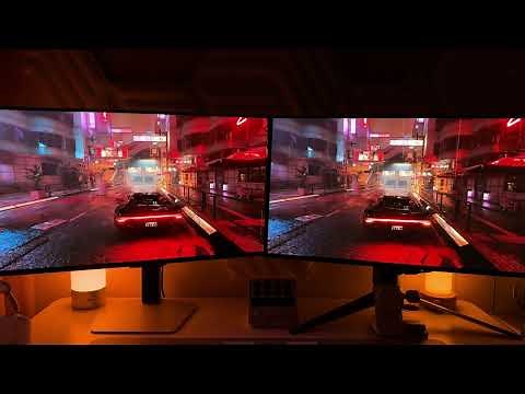 Samsung 32" Odyssey OLED G8 (G80SD) vs ASUS ROG Swift OLED PG32UCDM | Dark room | 4K HDR 240Hz